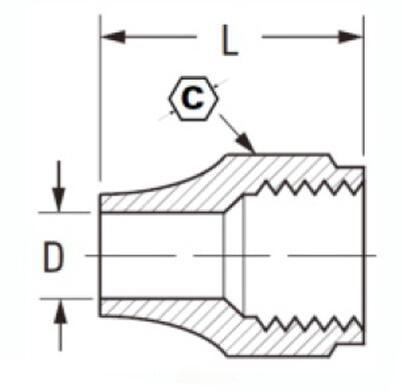 Short Rod Nut SAE 45 Degree Flare Fittings, Brass Pipe Fittings, Brass Air Fittings, Brass SAE 45 Degree Flare Fittings